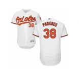 Men's Majestic Baltimore Orioles #38 Jimmy Paredes White Flexbase Authentic Collection MLB Jersey