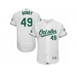 Men's Majestic Baltimore Orioles #49 Dylan Bundy White Celtic Flexbase Authentic Collection MLB Jersey