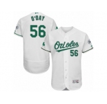 Men's Majestic Baltimore Orioles #56 Darren O'Day White Celtic Flexbase Authentic Collection MLB Jersey