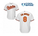 Men's Majestic Baltimore Orioles #8 Cal Ripken Authentic White Home Cool Base MLB Jersey