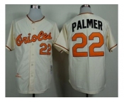Mitchell And Ness 1989 Baltimore Orioles #22 Jim Palmer Cream Throwback Stitched MLB Jersey