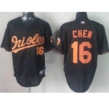 mlb baltimore orioles #16 chen black