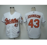 mlb baltimore orioles #43 johnson white(cool base)[2011]