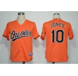 mlb jerseys baltimore orioles #10 jones orange