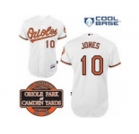 mlb jerseys baltimore orioles #10 jones white cool base[20th anniversary patch]