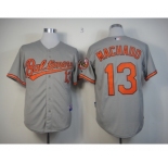 mlb jerseys baltimore orioles #13 machado grey
