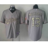 mlb jerseys baltimore orioles #13 machado grey[number camo]