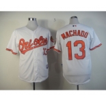 mlb jerseys baltimore orioles #13 machado white