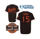 mlb jerseys baltimore orioles #15 tatum black cool base[20th anniversary patch]