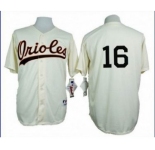 mlb jerseys baltimore orioles #16 chen cream[m&n]