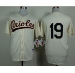 mlb jerseys baltimore orioles #19 davis cream[1954 m&n]