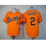 mlb jerseys baltimore orioles #2 hardy orange
