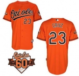 mlb jerseys baltimore orioles #23 cruz orange[60 th]
