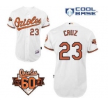 mlb jerseys baltimore orioles #23 cruz white[60 th]