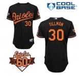 mlb jerseys baltimore orioles #30 tillman black[60 th]