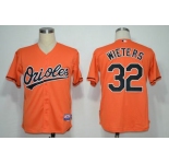 mlb jerseys baltimore orioles #32 wieters orange