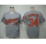 mlb jerseys baltimore orioles #34 arrieta grey (cool base)