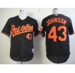 mlb jerseys baltimore orioles #43 johnson black