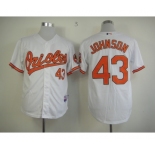 mlb jerseys baltimore orioles #43 johnson white