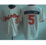 mlb jerseys baltimore orioles #5 brobinson cream[brobinson]