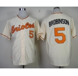 mlb jerseys baltimore orioles #5 robinson m&n cream 1970[new]