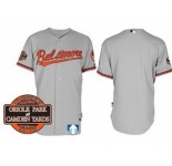 mlb jerseys baltimore orioles blank grey cool base[20th anniversary patch]