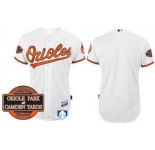 mlb jerseys baltimore orioles blank white cool base[20th anniversary patch]