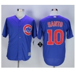 Chicago Cubs #10 Ron Santo Blue New Cool Base Stitched MLB Jersey