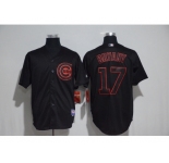 Chicago Cubs #17 Kris Bryant Black Cool Base Stitched MLB Jersey