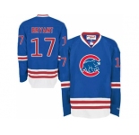 Chicago Cubs #17 Kris Bryant Blue Long Sleeve Stitched MLB Jersey