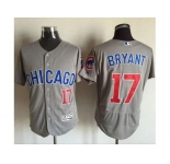 Chicago Cubs #17 Kris Bryant Grey Flexbase Authentic Collection Road Stitched MLB Jersey