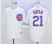 Chicago Cubs #21 Sammy Sosa White New Cool Base Stitched MLB Jersey