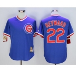 Chicago Cubs #22 Jason Heyward Blue Cooperstown Stitched Baseball Jersey