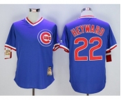 Chicago Cubs #22 Jason Heyward Blue Cooperstown Stitched Baseball Jersey