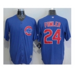 Chicago Cubs #24 Dexter Fowler Blue New Cool Base Stitched Baseball Jersey