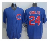 Chicago Cubs #24 Dexter Fowler Blue New Cool Base Stitched Baseball Jersey