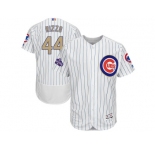 Chicago Cubs #44 Anthony Rizzo White 2017 Gold Program Flexbase Stitched MLB Jersey