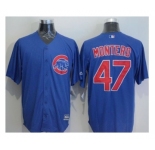 Chicago Cubs #47 Miguel Montero Blue New Cool Base Stitched Baseball Jersey