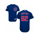 Chicago Cubs #62 Jose Quintana Royal Blue Alternate Flexbase Authentic Collection MLB Jersey