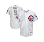 Chicago Cubs #9 Javier Baez White 2017 Gold Program Flexbase Stitched MLB Jersey
