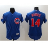 Men Chicago Cubs #14 Ernie Banks Majestic blue Flexbase Authentic Collection Player Jersey