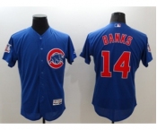 Men Chicago Cubs #14 Ernie Banks Majestic blue Flexbase Authentic Collection Player Jersey