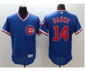 Men Chicago Cubs #14 Ernie Banks Majestic blue Flexbase Authentic Cooperstown Player Jersey