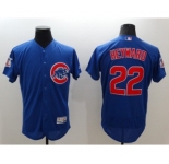 Men Chicago Cubs #22 Jason Heyward Majestic blue Flexbase Authentic Collection Player Jersey