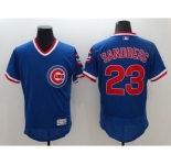 Men Chicago Cubs #23 Ryne Sandberg Majestic Blue Flexbase Authentic Cooperstown Player Jersey