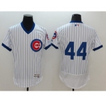 Men Chicago Cubs #44 Anthony Rizzo Majestic White Flexbase Authentic Cooperstown Player Jersey