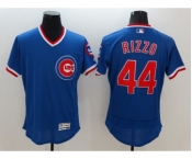 Men Chicago Cubs #44 Anthony Rizzo Majestic blue Flexbase Authentic Cooperstown Player Jersey