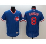 Men Chicago Cubs #8 Andre Dawson Majestic blue Flexbase Authentic Cooperstown Player Jersey