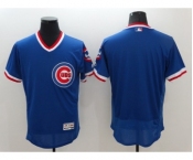 Men Chicago Cubs Blank Majestic Blue Flexbase Authentic Cooperstown Jersey