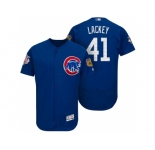 Men's Chicago Cubs #41 John Lackey 2017 Spring Training Flex Base Authentic Collection Stitched Baseball Jersey